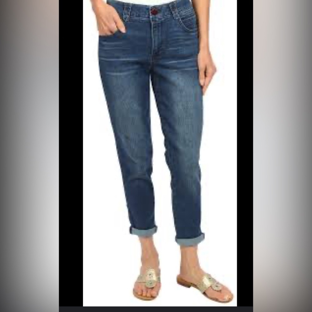 Kut From The Kloth Womens Jeans Boyfriend size 0 Blue Denim Straight Leg